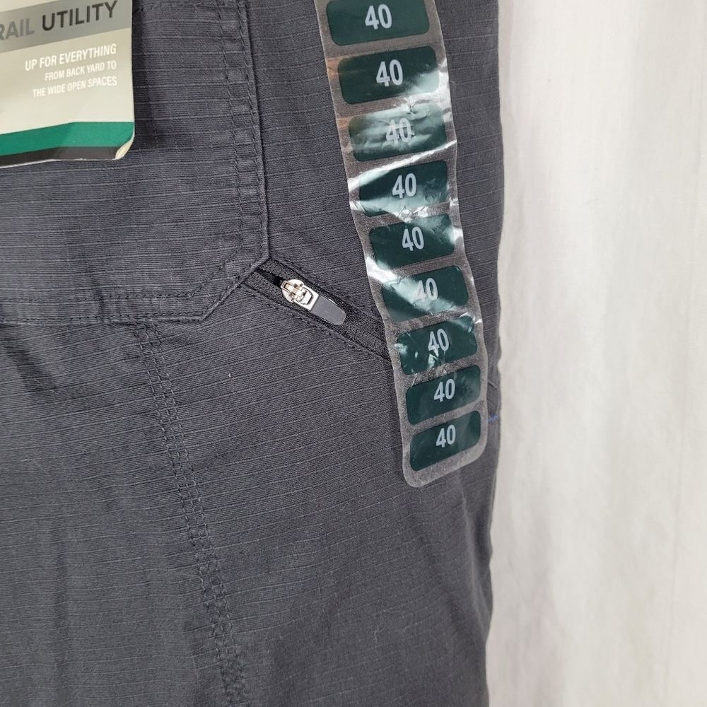 WP Weatherproof Grey Shadow Stretch Trail Utility Shorts Waist Size 40 - Picture 4 of 7